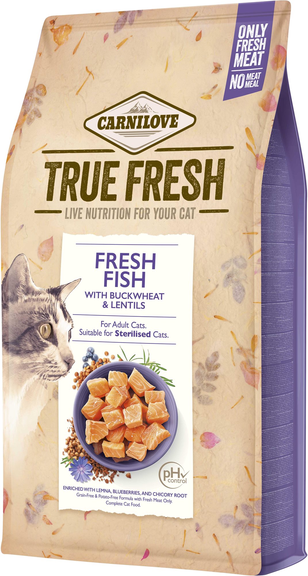 Carnilove True Fresh Granule pre mačky s čerstvou rybou 1,8 kg