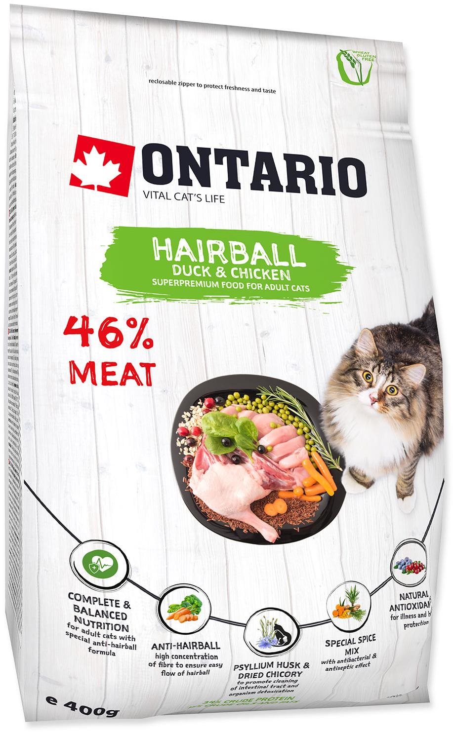 Ontario Cat Hairball 0,4 kg