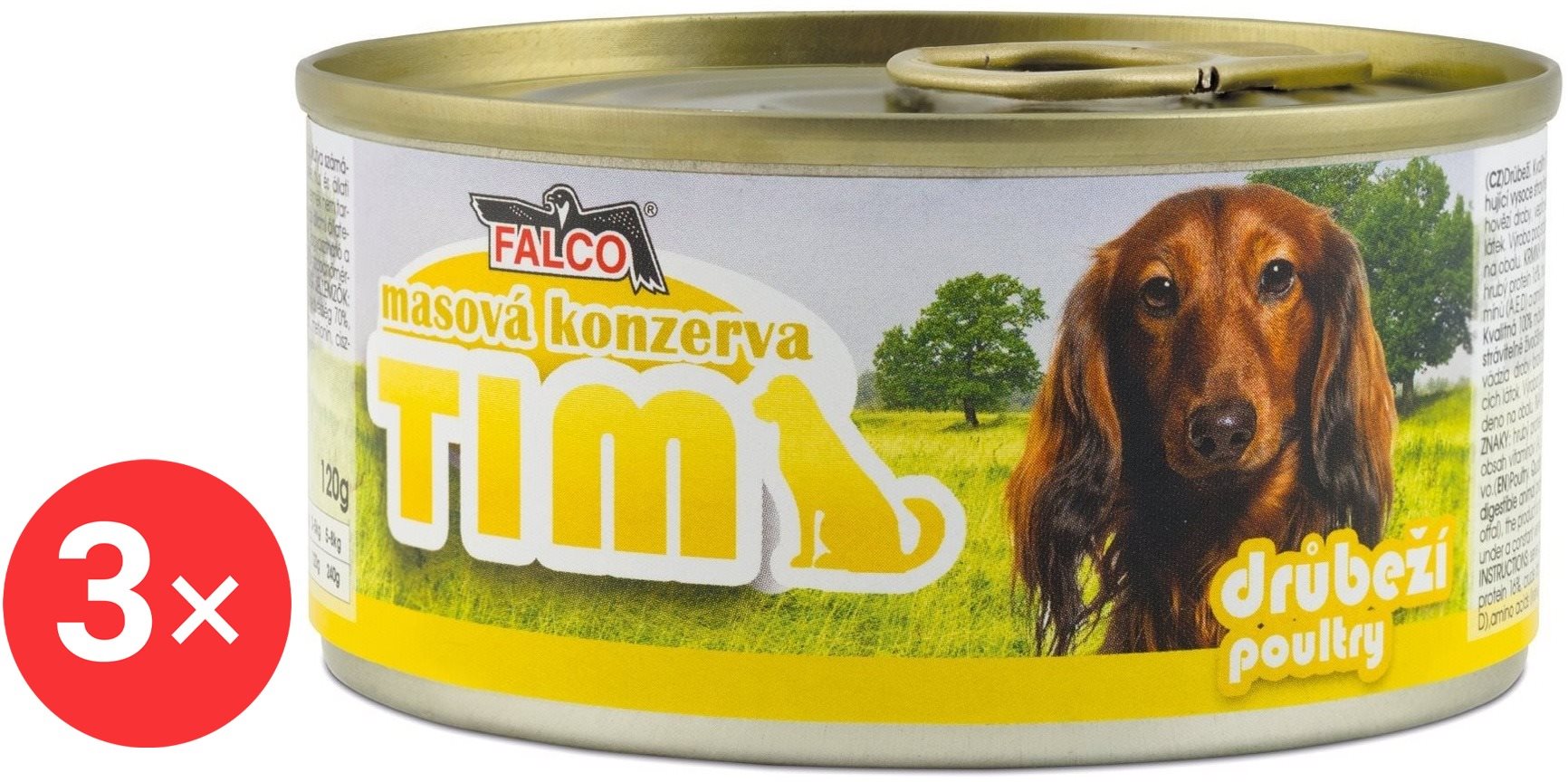 Sokol Falco TIM hydinová 3× 120 g