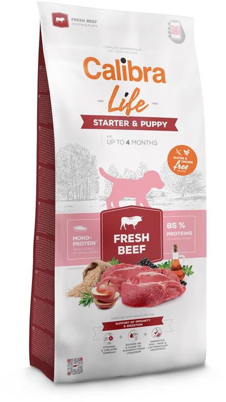 Calibra Dog Life starter & puppy fresh beef 750 g