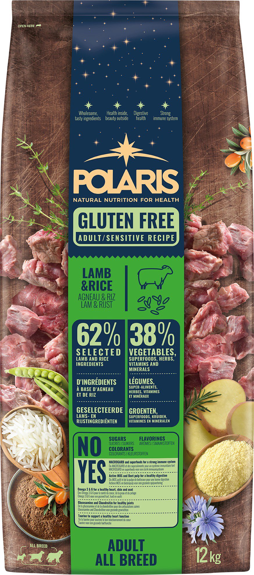 Polaris granule pre psov jahňacie, ryža 12 kg