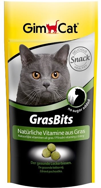 GimCat Gras Bits Tablety s mačacou trávou 40 g