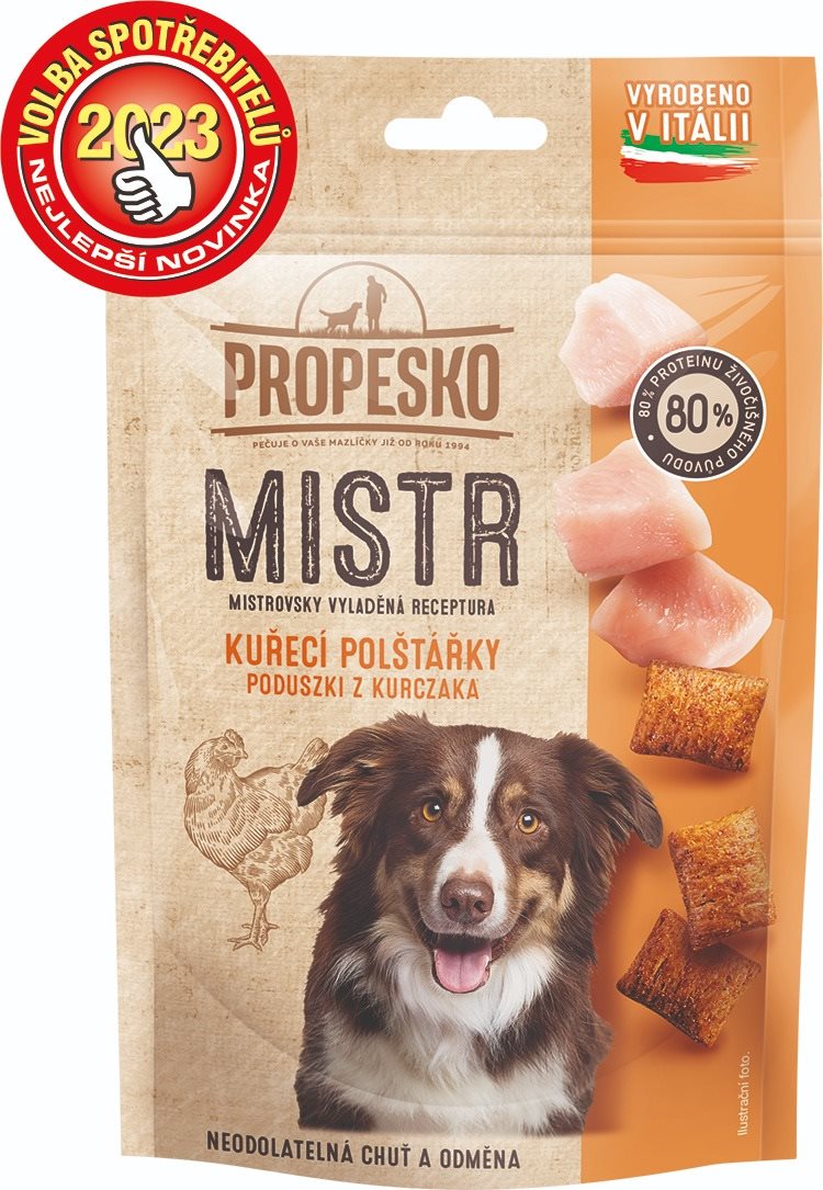 Propesko Mistr chrumkavé vankúšiky s kuracím 60 g