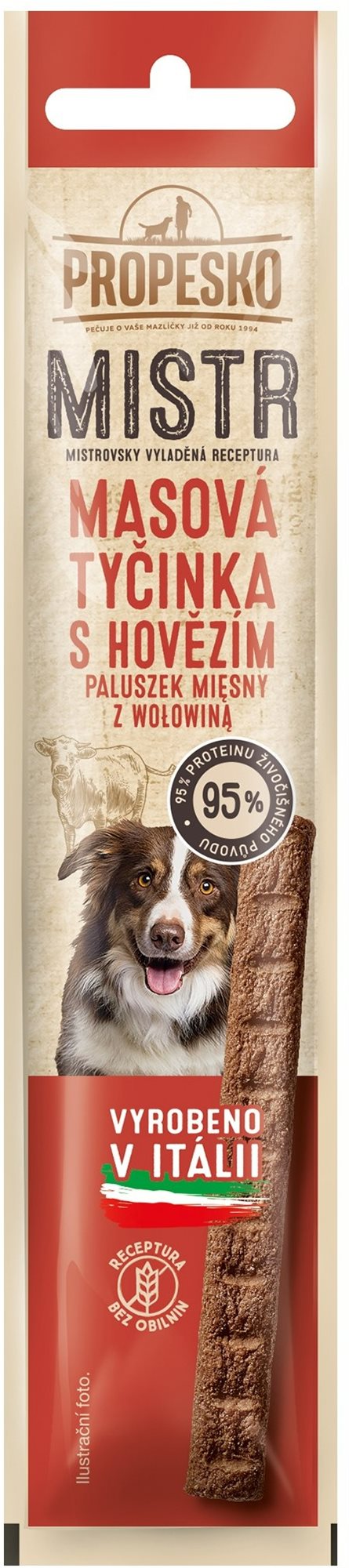 Propesko Mistr mäsová tyčinka s hovädzím 10 g