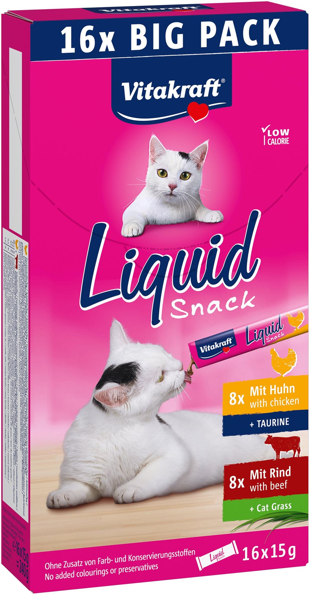 Vitakraft Cat Liquid Snack Big Pack 16× 15 g