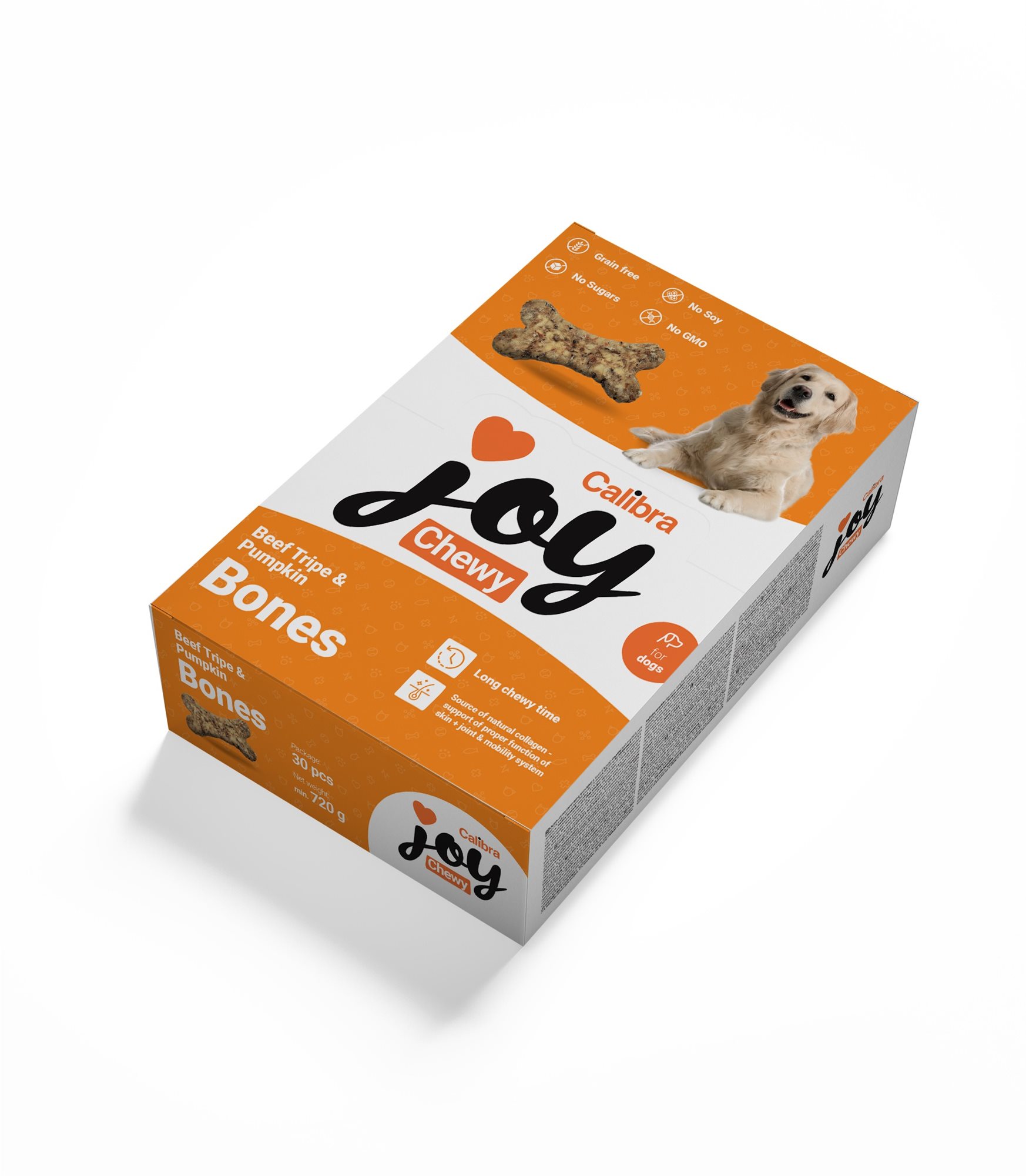 Calibra Joy Dog Chewy Beef Tripe & Pumpkin Bones 720 g
