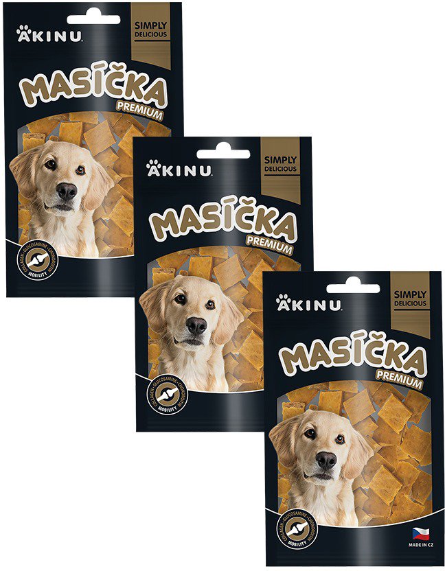Akinu Masíčka Premium Mobility maškrta pre psov 75 g 3 ks