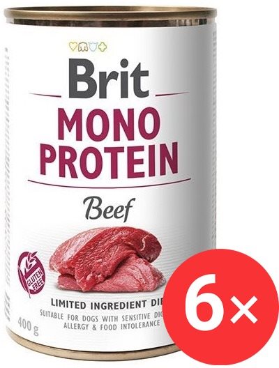 Brit Mono Protein Beef 6× 400 g