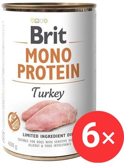 Brit Mono Protein Turkey 6× 400 g