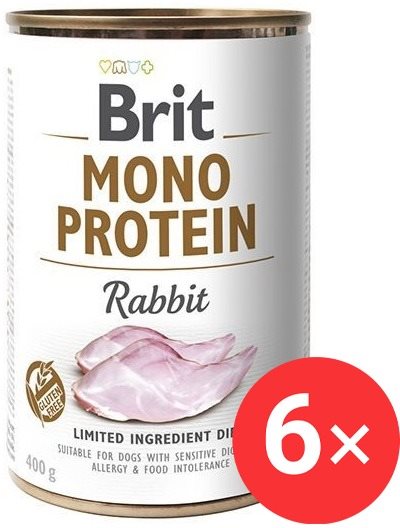 Brit Mono Protein Rabbit 6× 400 g