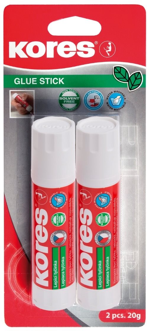 KORES Lepiaca tyčinka 20 g, blister 2 ks