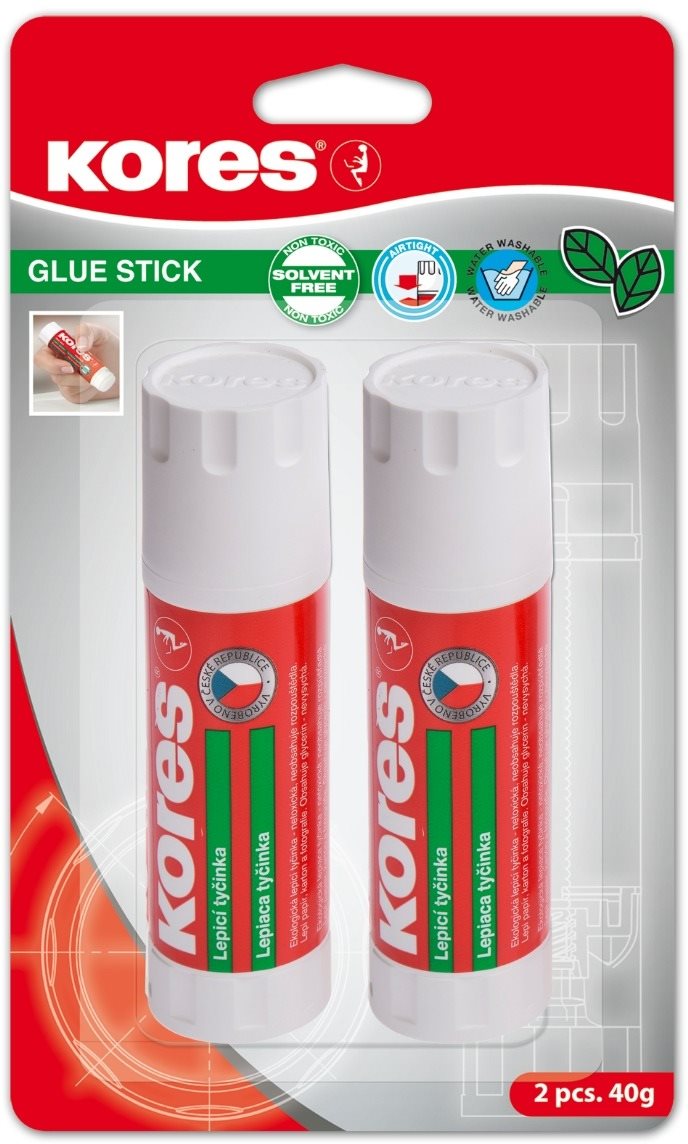 KORES Lepiaca tyčinka 40 g, blister 2 ks