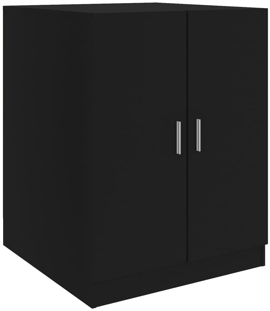 SHUMEE Skrinka nad práčku čierna 71 × 71,5 × 91,5 cm