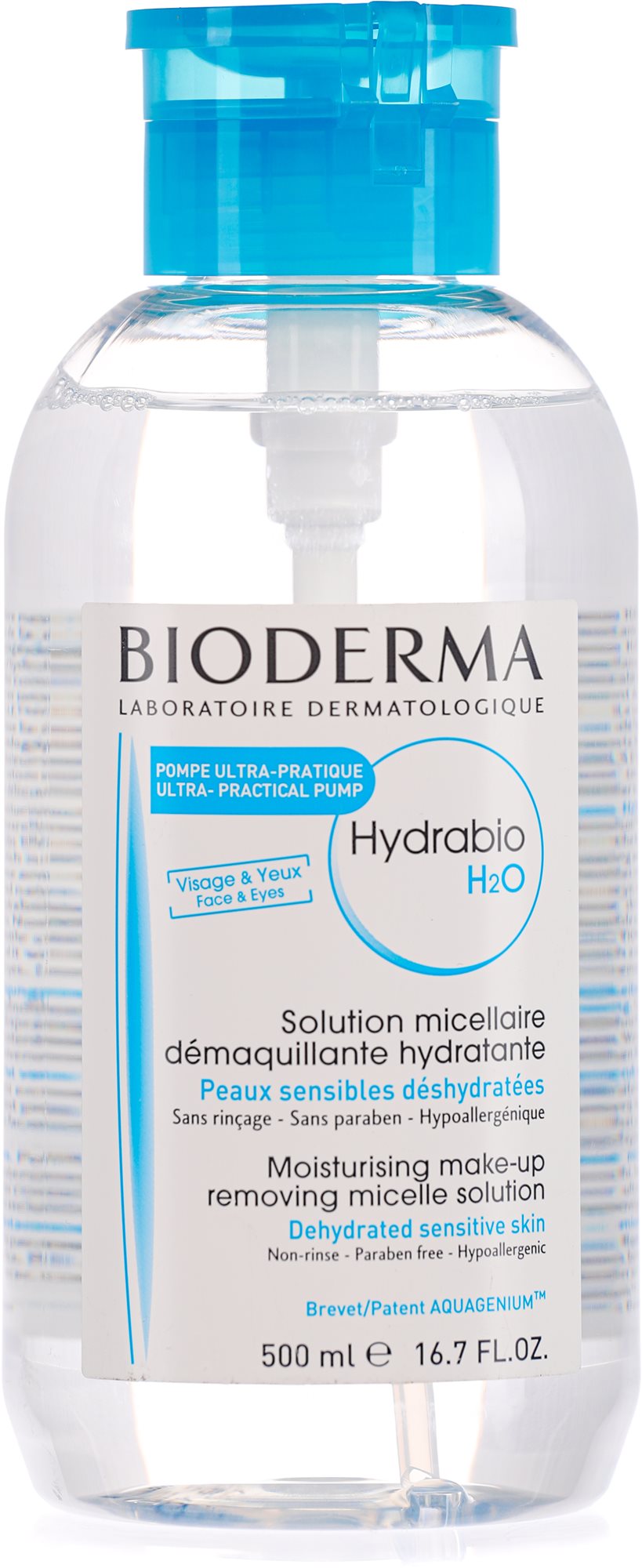 BIODERMA Hydrabio H2O Solution Micellaire Pump 500 ml