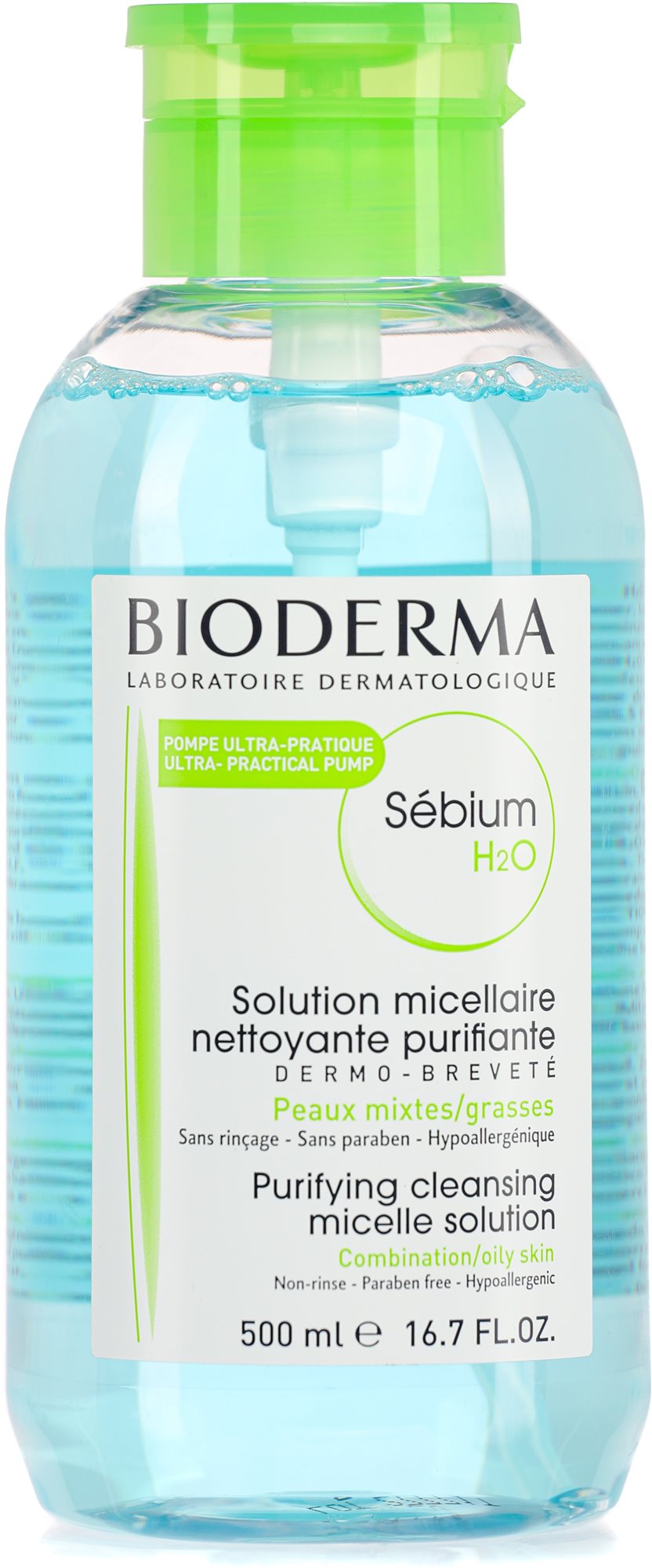 BIODERMA Sébium H2O Solution Micellaire Pump 500 ml