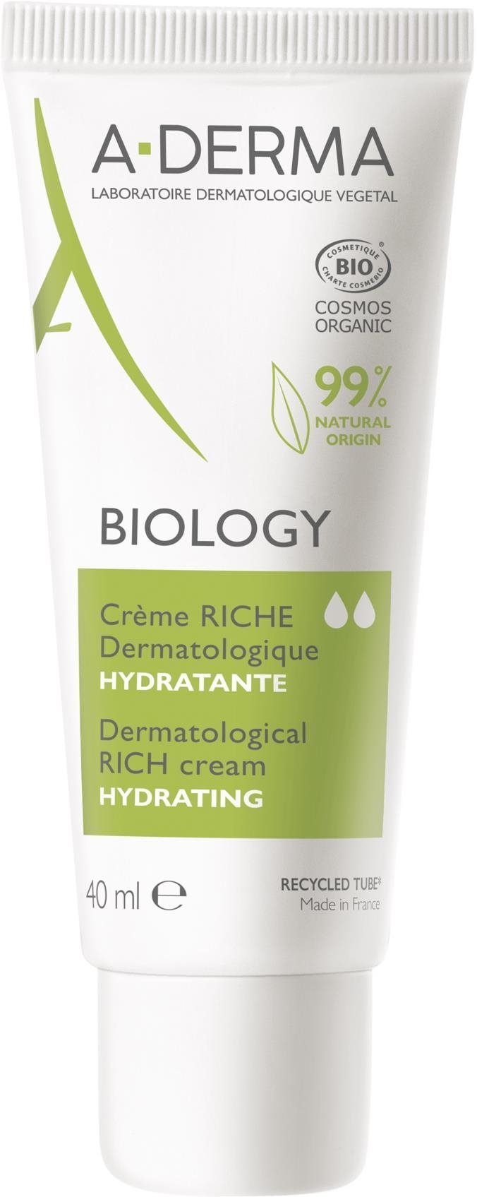 A-DERMA BIOLOGY Dermatologický výživný hydratačný krém 40 ml