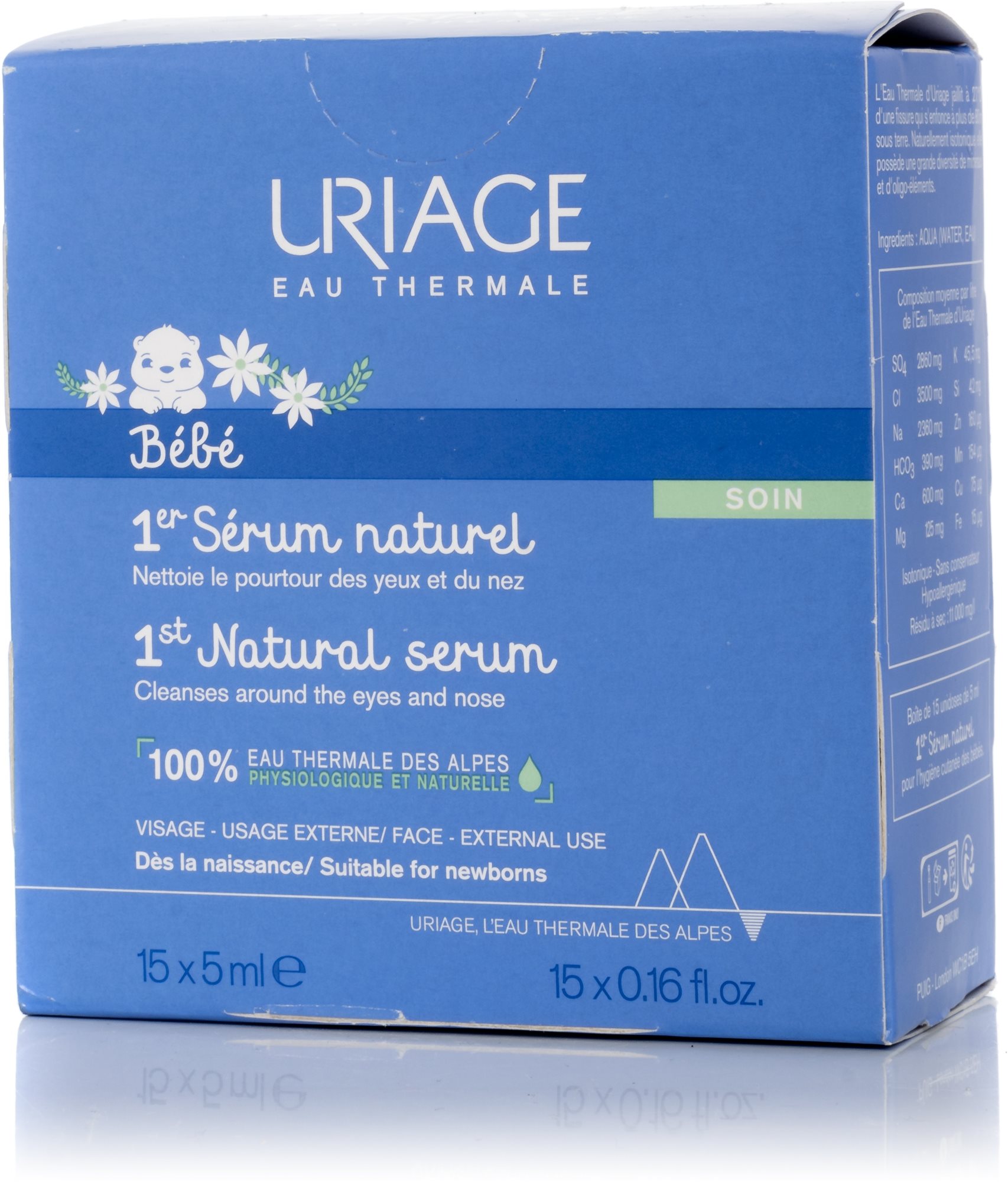 URIAGE Bébé 1st Natural Sérum 15 × 5 ml