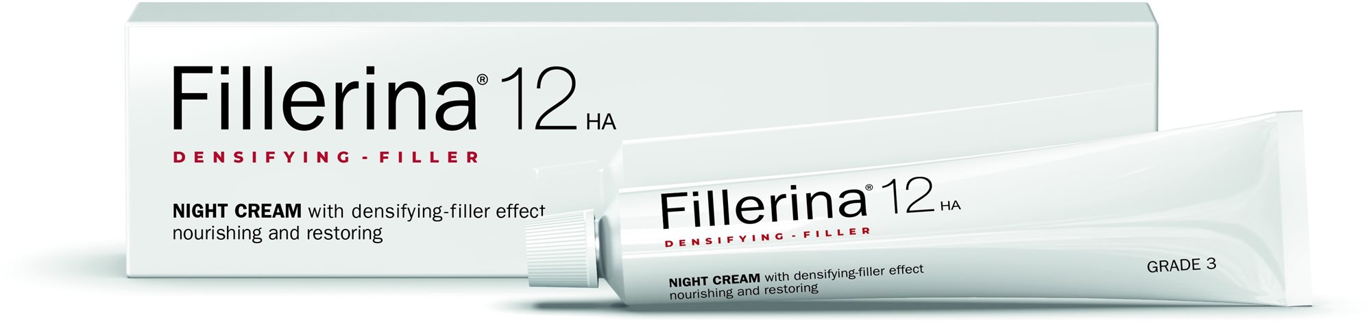 FILLERINA 12HA nočný krém proti vráskam 30+ rokov (stupeň 3) 50 ml