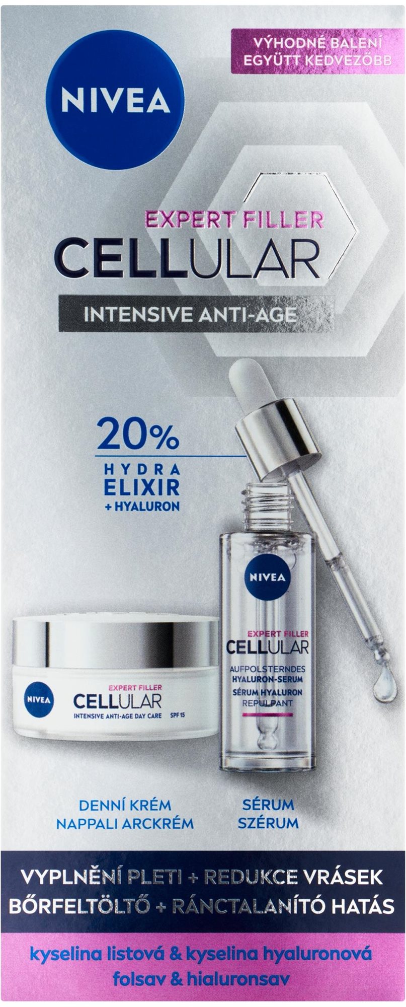 NIVEA Cellular Filler Serum and Day Cream Duopack 80 ml