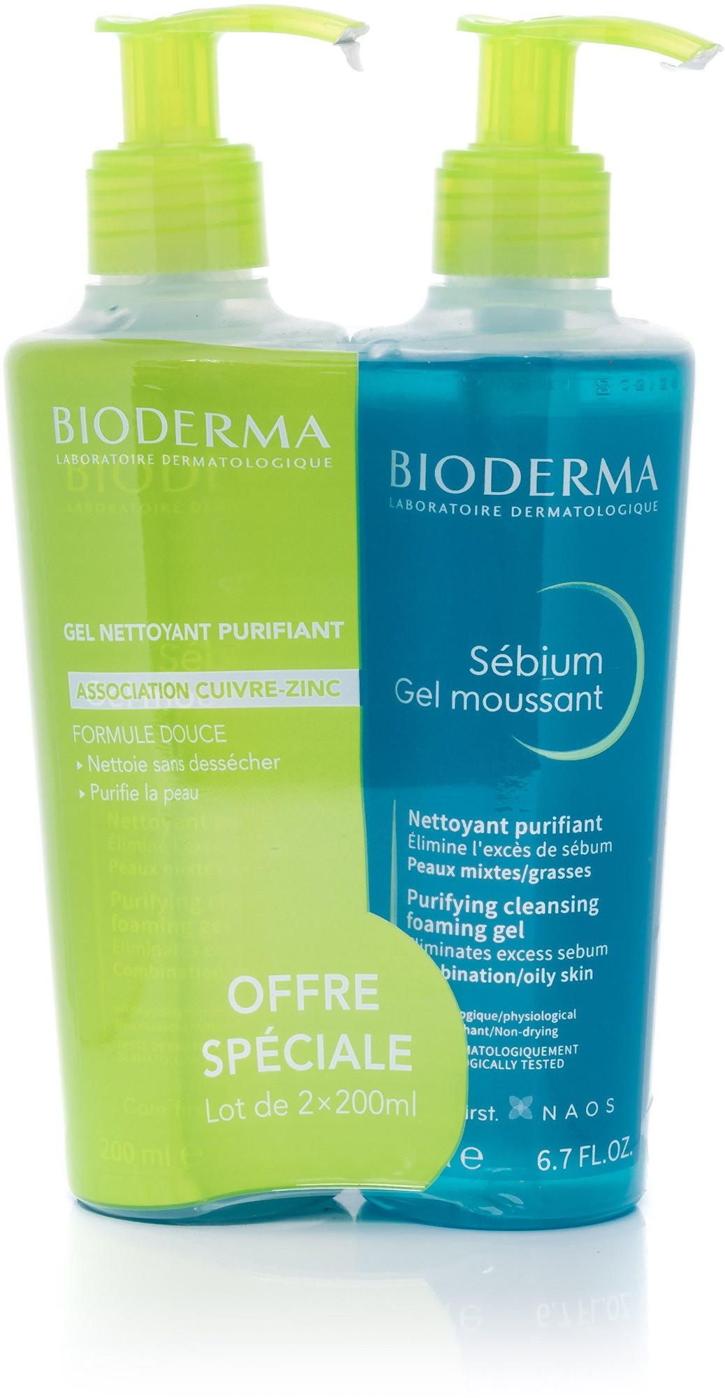 BIODERMA Sébium Gel Moussant Duo 2× 200 ml