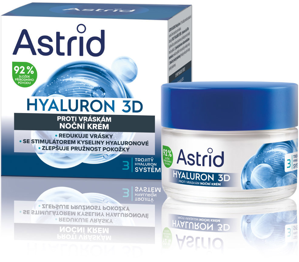 ASTRID Hyaluron 3D Nočný krém proti vráskam 50 ml