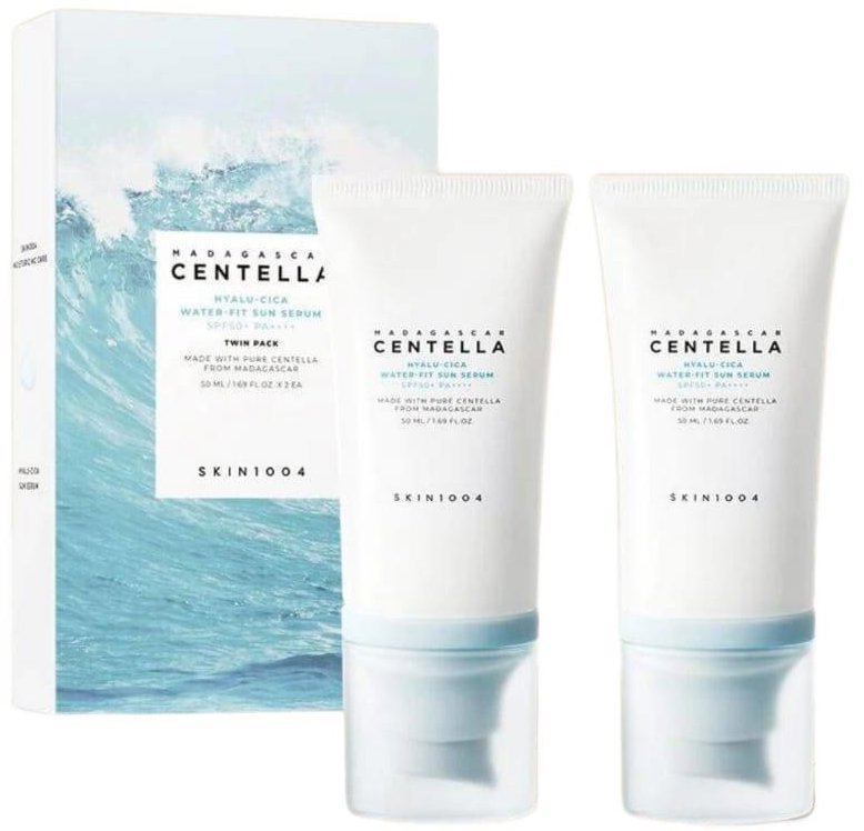 SKIN1004 Twin Pack Madagaskar Centella Hyalu-Cica Water-Fit Sun Serum SPF50+ Set 100 ml