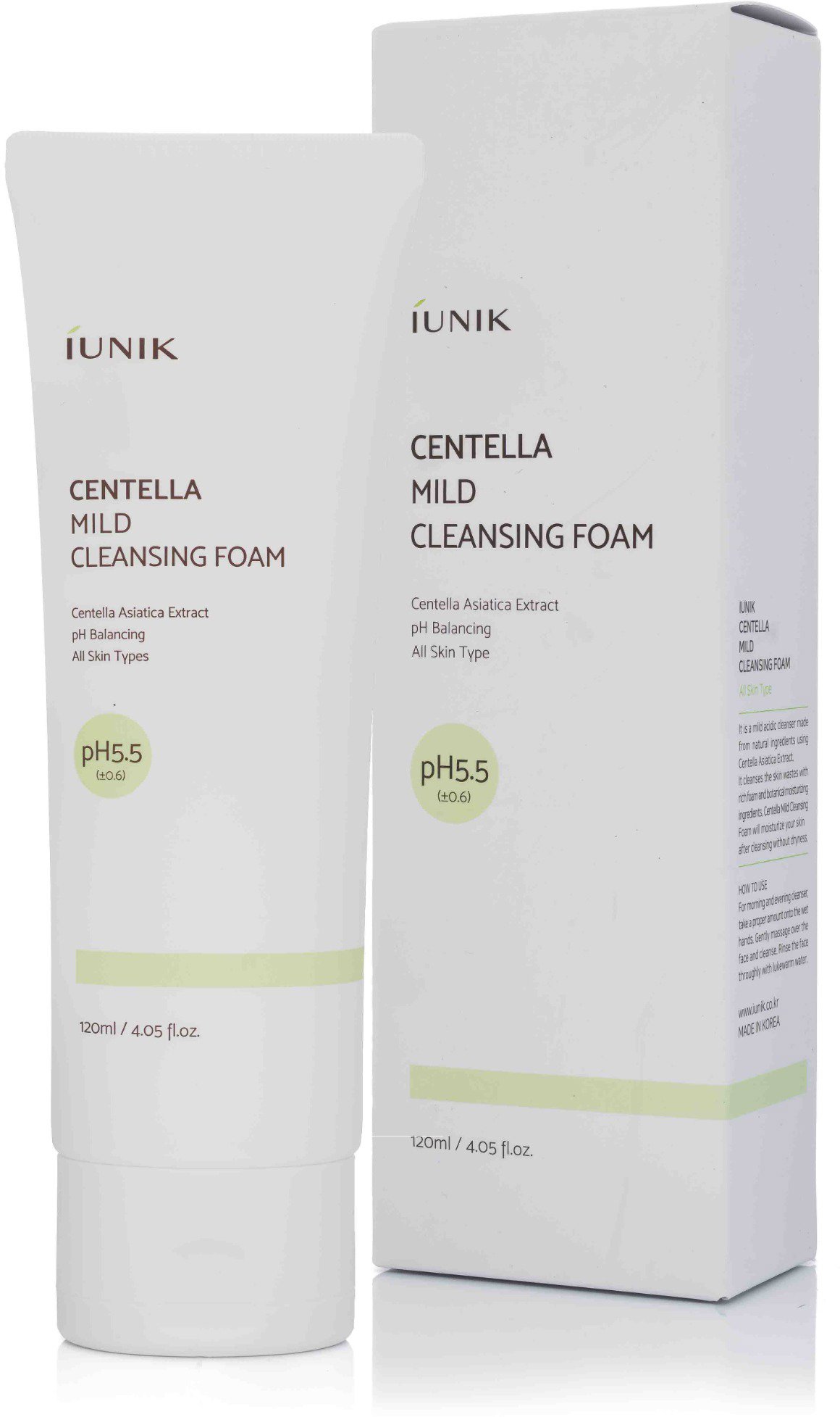 IUNIK Centella Mild Cleansing Foam 120 ml