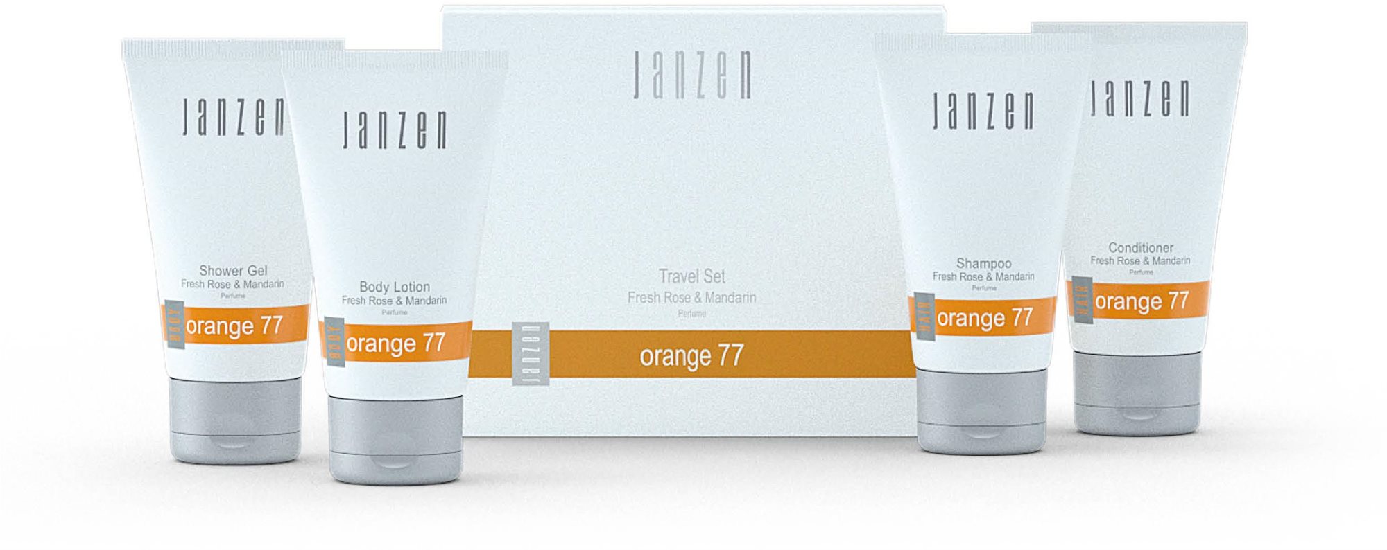 JANZEN kozmetická cestovná sada Orange 160 ml