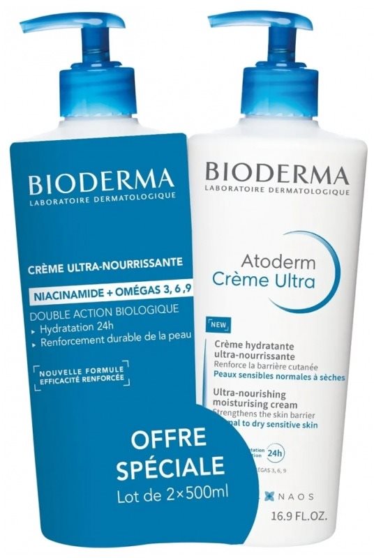 BIODERMA Cream Ultra 2× 500 ml