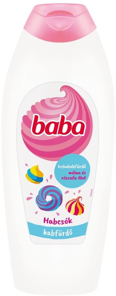 BABA krémová pena do kúpeľa s vôňou malín a ružového dreva 750 ml