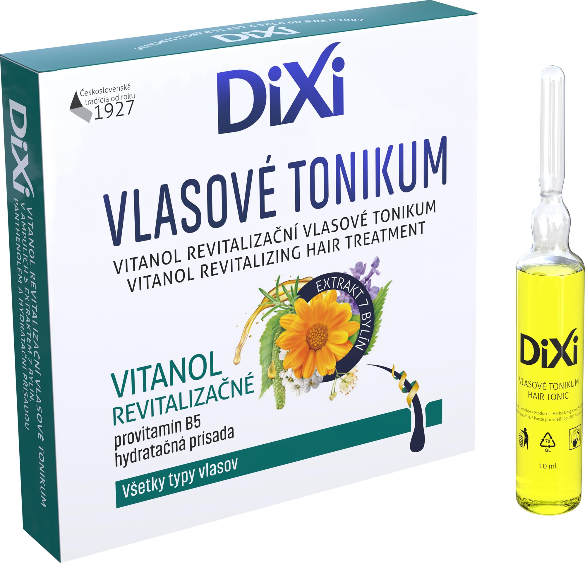 DIXI Vitanol vlasové tonikum revitalizačné – ampulka 6× 10 ml