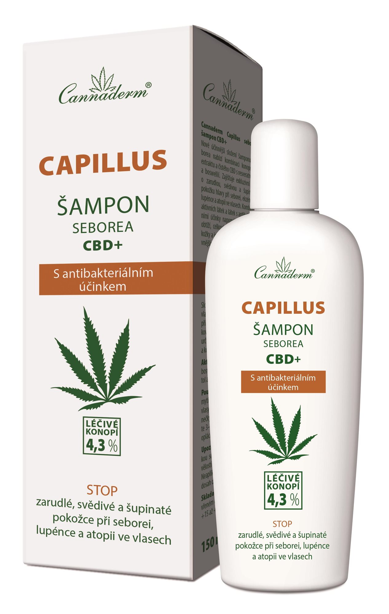 CANNADERM Capillus Seborea CBD+ Šampón, 150 ml