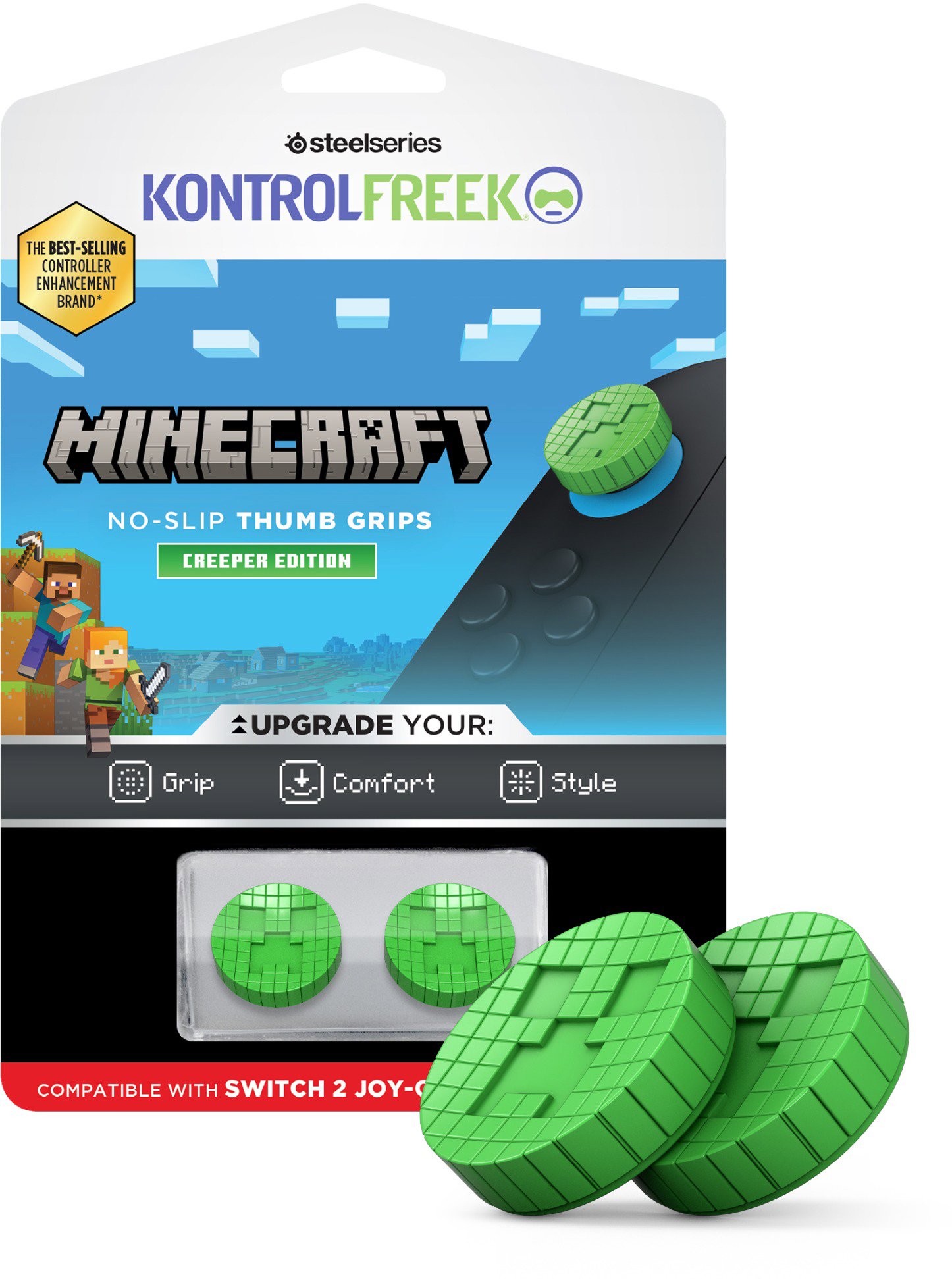KontrolFreek Minecraft Creeper Kit – Nintendo
