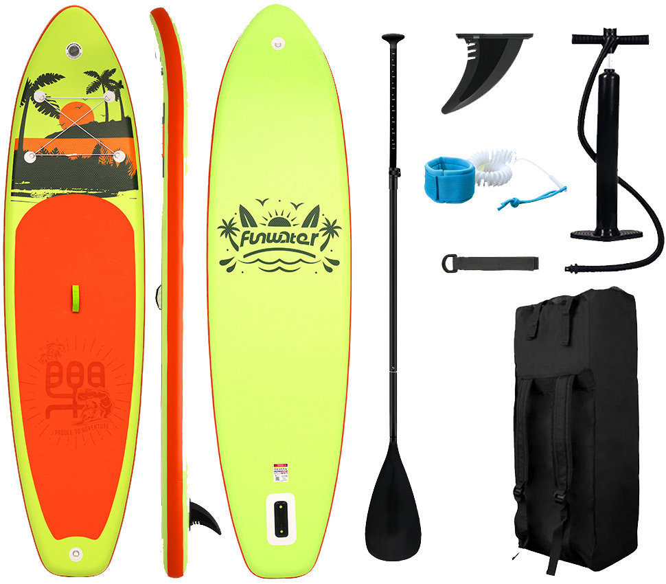 Kubisport Paddleboard 335 × 84 × 15 cm s príslušenstvom žltooranžový
