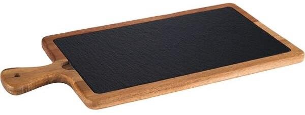 APS Servírovacia dostička 33 × 20 cm, drevo/bridlica