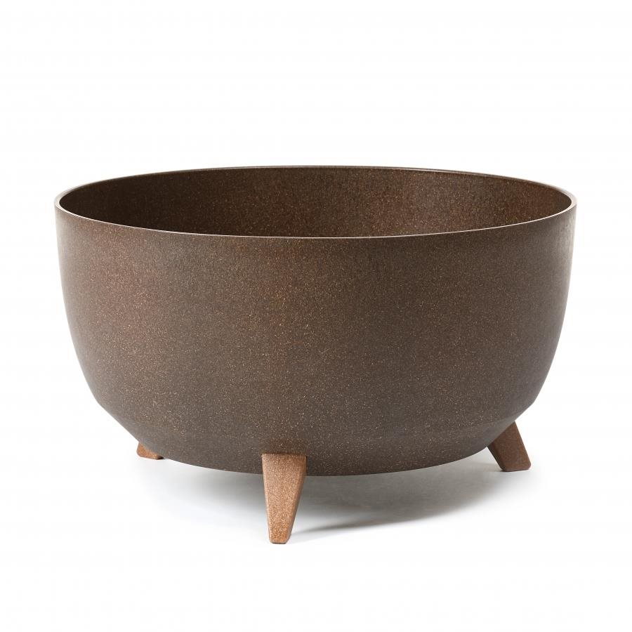 LAMELA Kvetináč ROMA ECO COFFEE, priemer 47 cm, misa na nôžkach, espresso