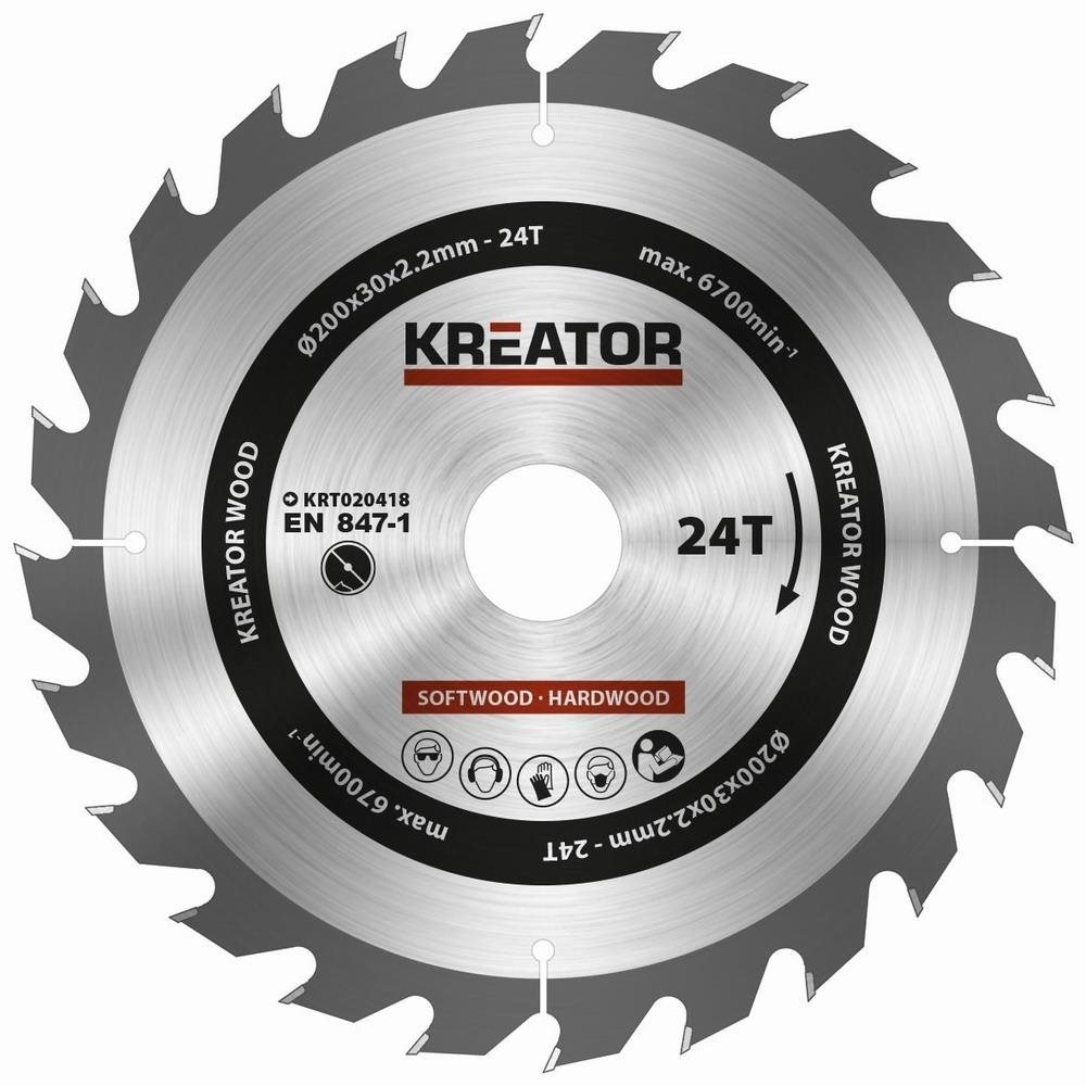 KRT020418 – Pílový kotúč na drevo 200 mm, 24T