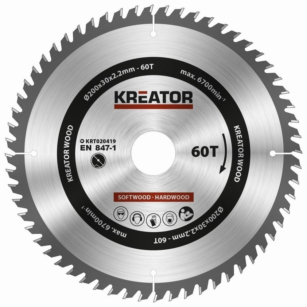 KRT020419 – Pílový kotúč na drevo 200 mm, 60T