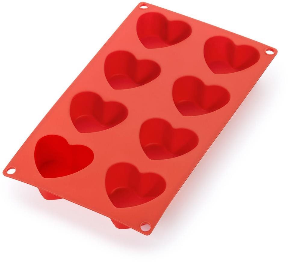 LEKUE Silikónová forma na dezerty v tvare srdiečka Lékué Heart Mould