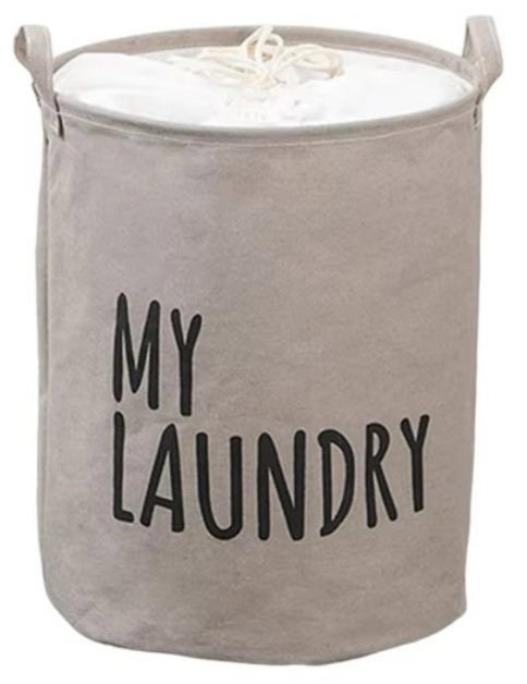 Livefy Koš na prádlo Landry 40 × 50 cm, šedý