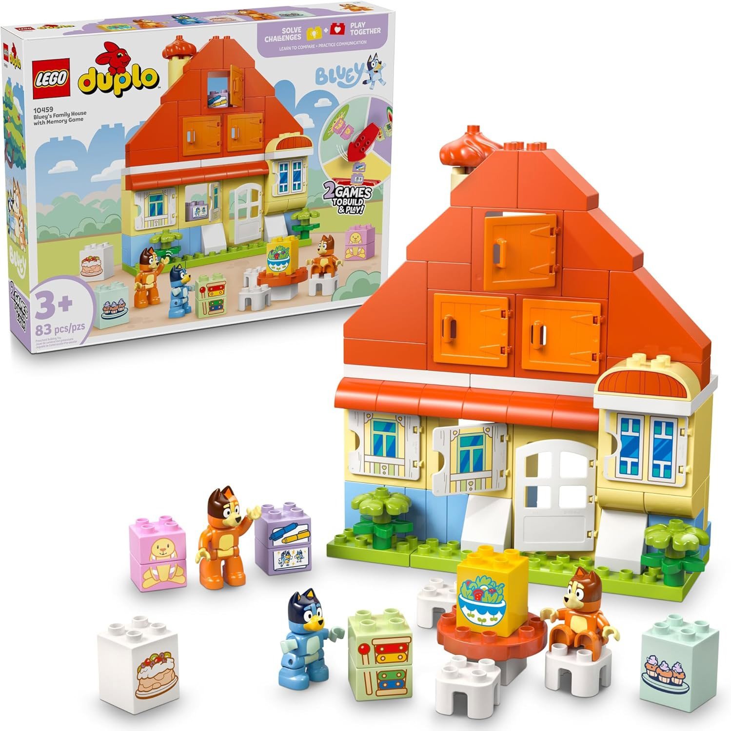 LEGO® DUPLO® Bluey 10459 Dom Bluey a pamäťová hra