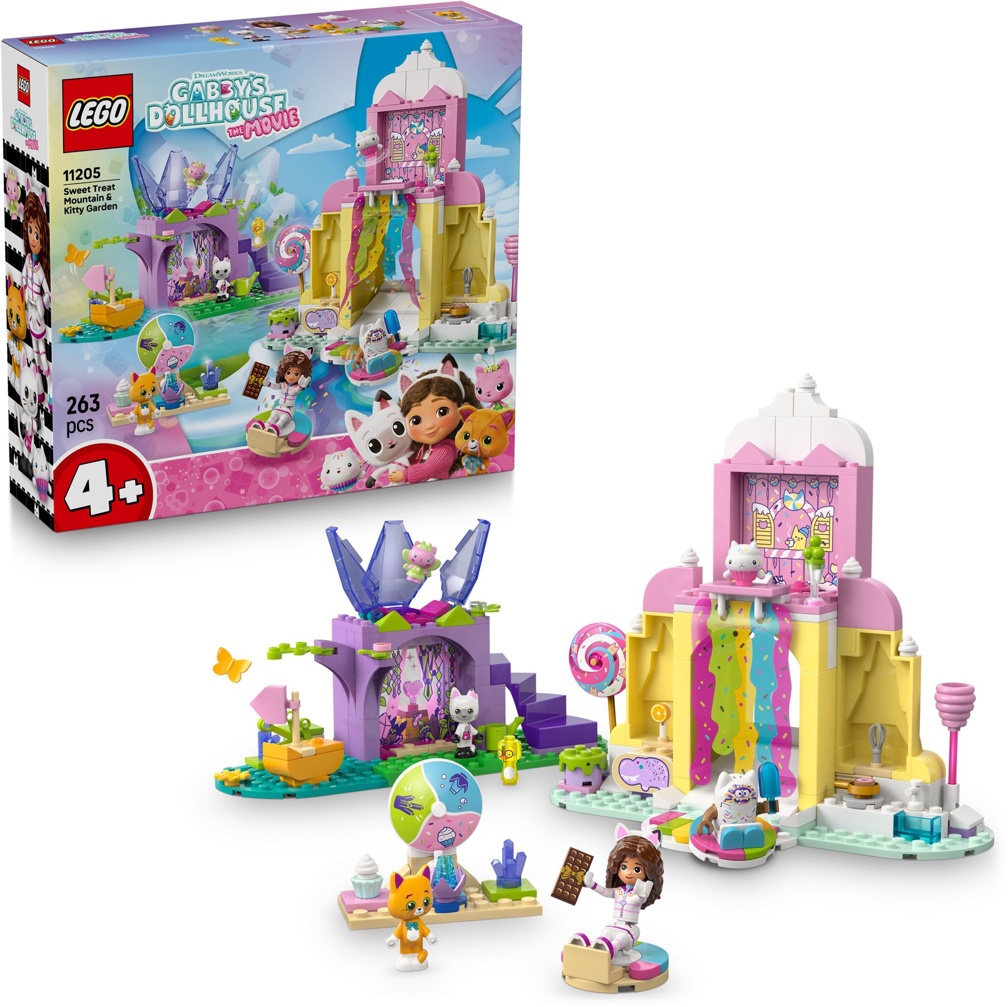 LEGO® Gabinin kúzelný domček 11205 Sladká hora pokušenia a Mačacia záhrada