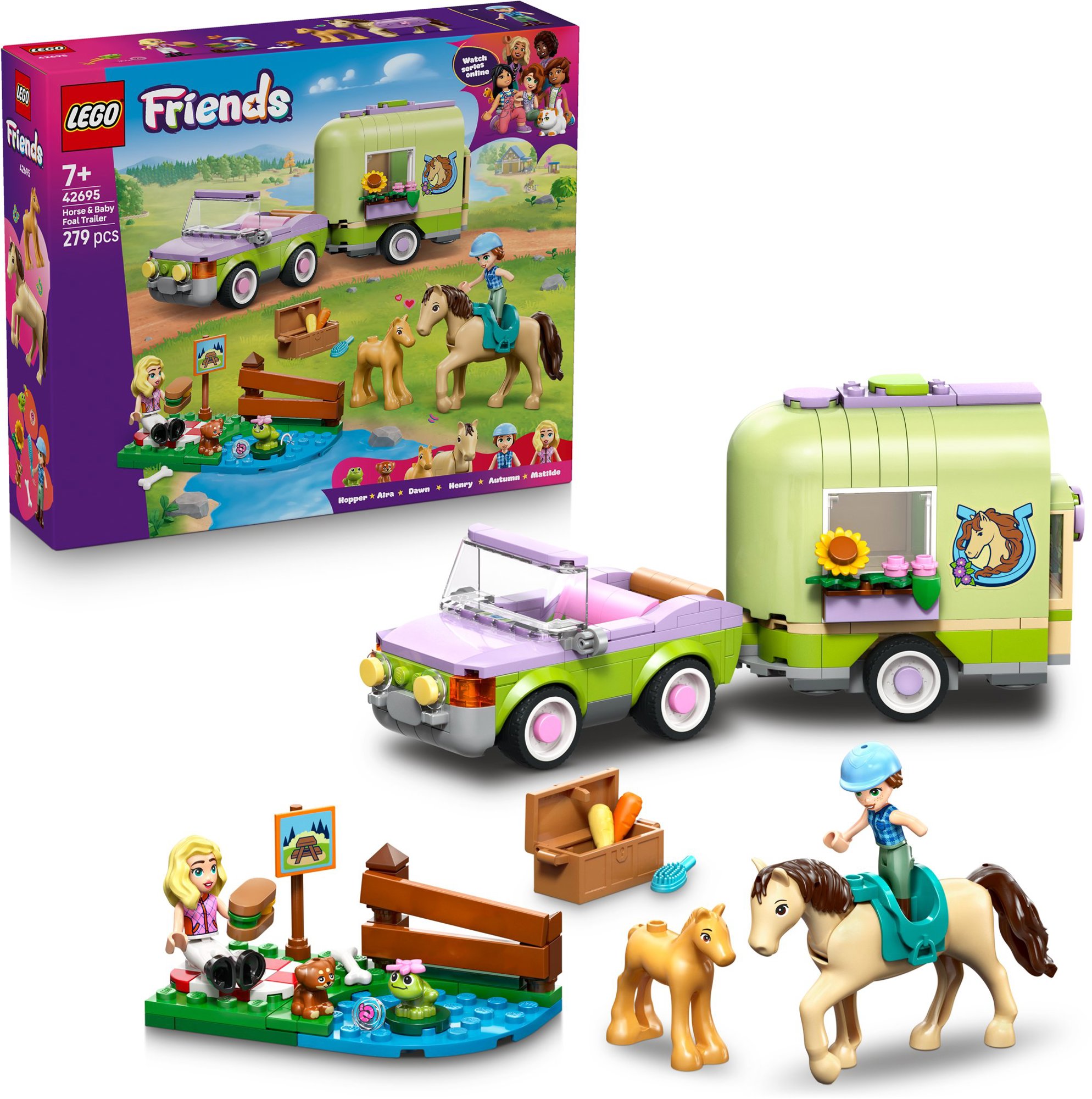LEGO® Friends 42695 Príves s koňom a žriebätkom