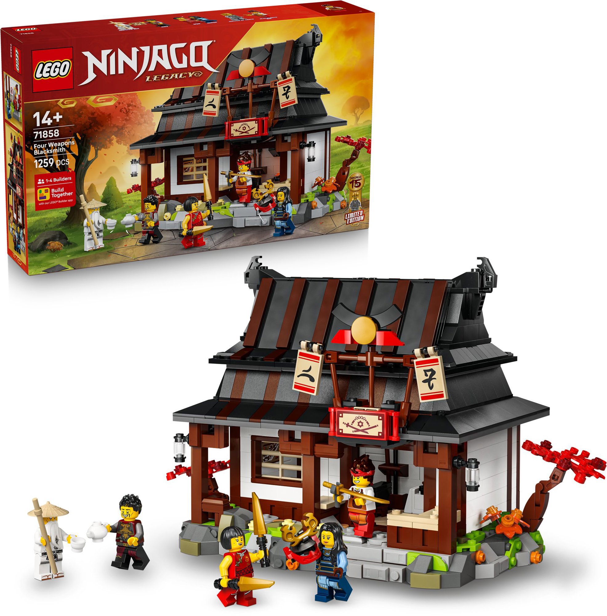 LEGO® Ninjago 71858 Kováreň Štyri zbrane: 15 rokov Ninjago