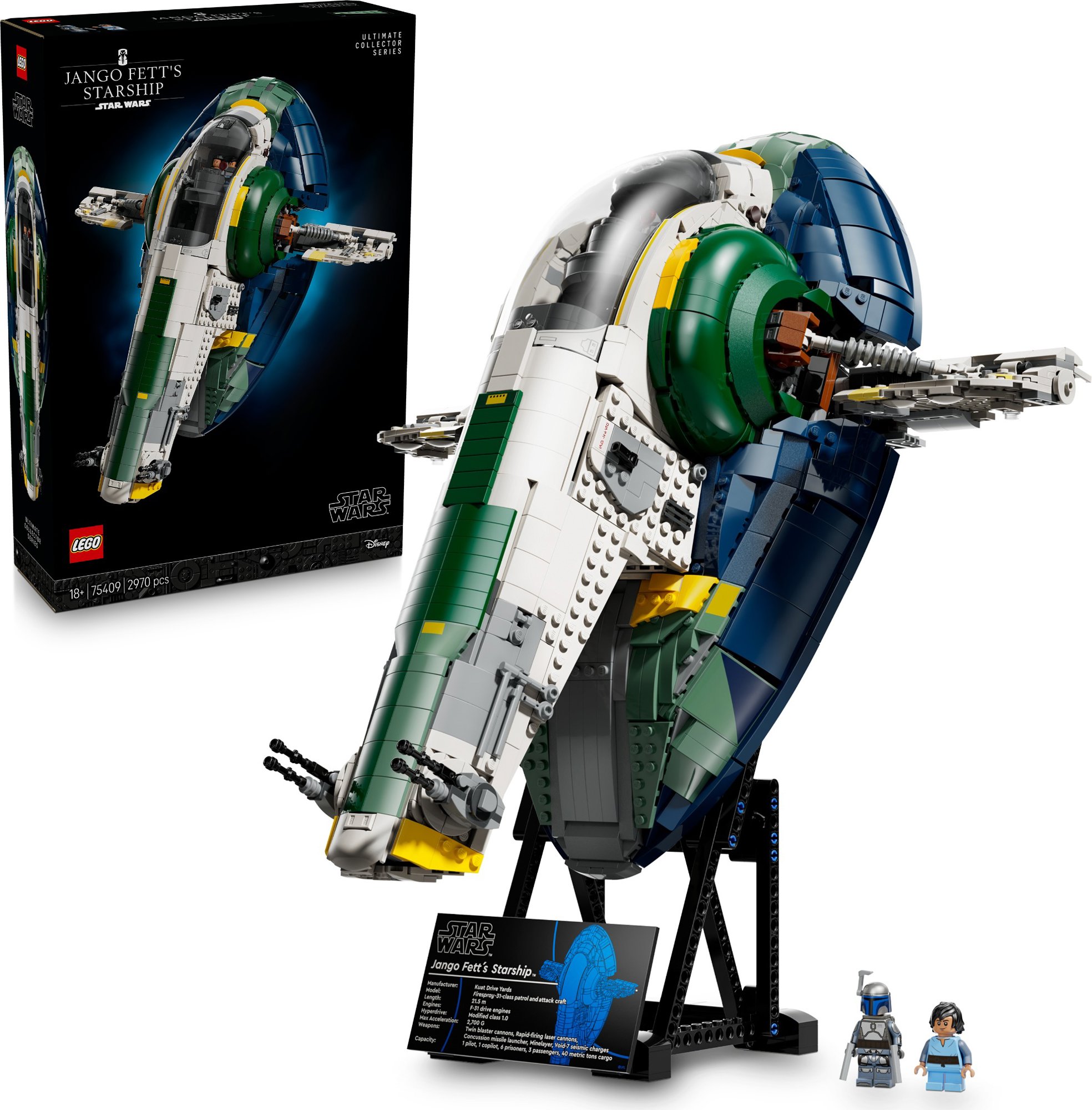 LEGO® Star Wars TM 75409 Jango Fett a jeho vesmírna loď triedy Firespray