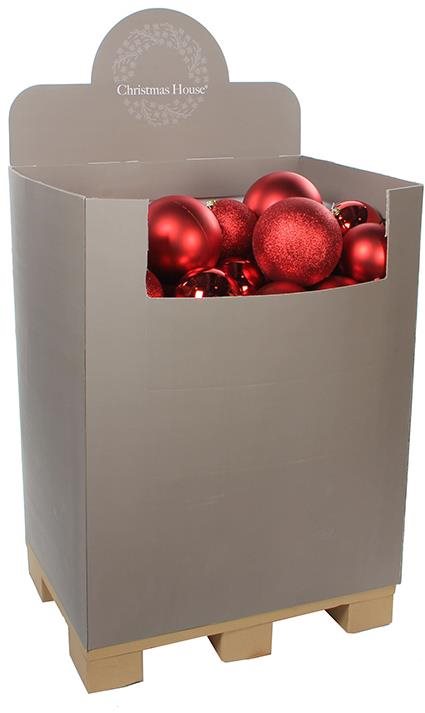 LAALU – Súprava ozdôb BASIC RED 15-25 cm na stromčeky 300-450 cm