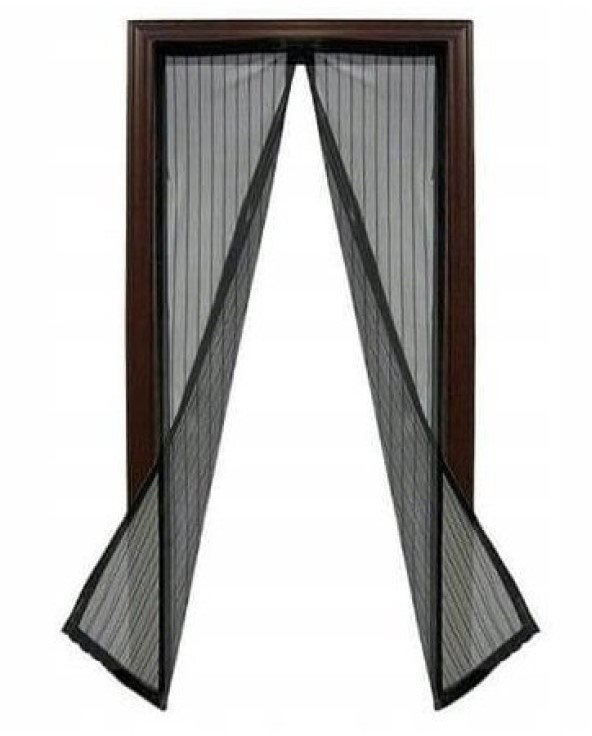 Malatec 12523 Moskytiéra do dverí s magnetkami 80/90/100 × 210/220 cm čierna