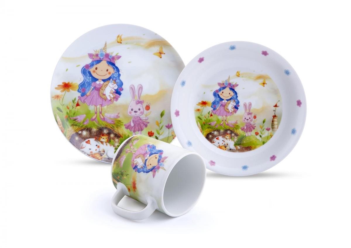 MATELL Detská porcelánová súprava Princess 3 ks