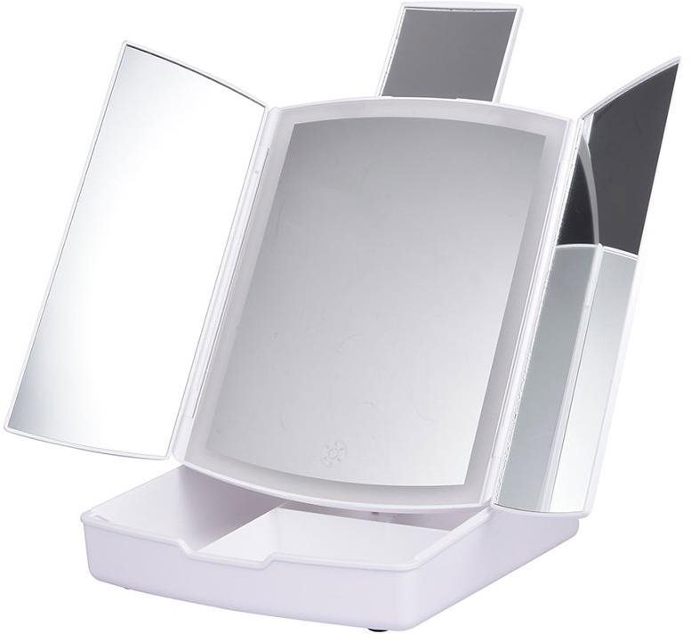 Verk 24230 Kozmetické zrkadlo LED, 5× zväčšenie, biele