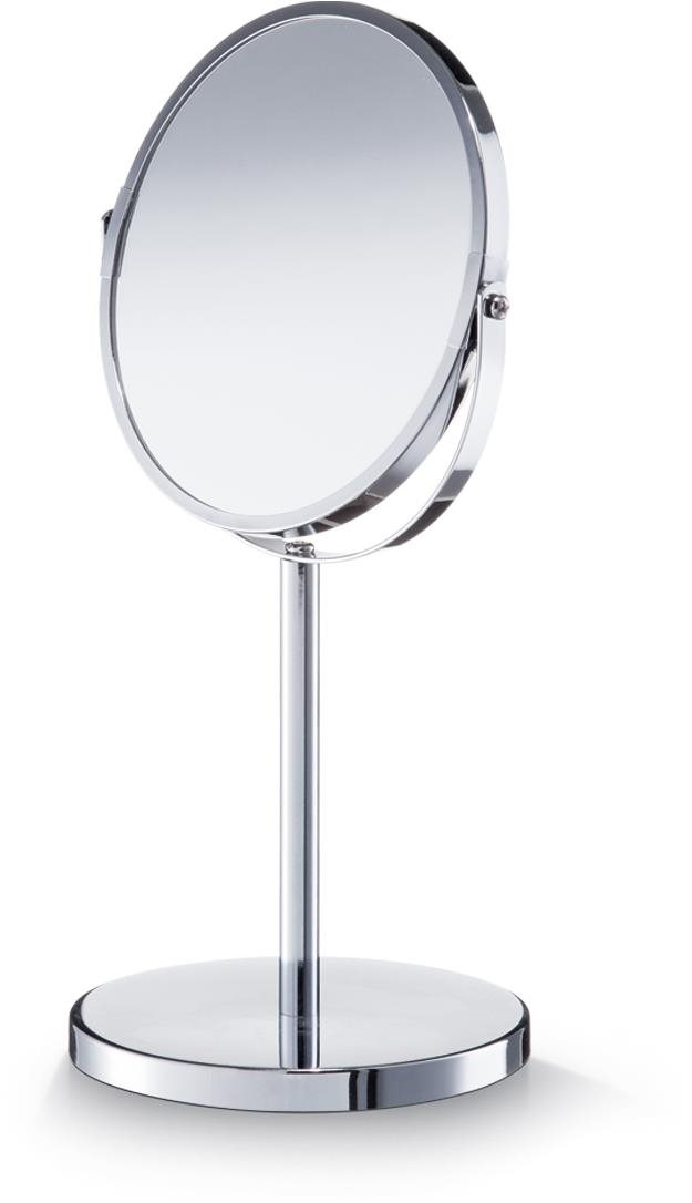 ZELLER Kozmetické zrkadlo stolné priemer 17 cm strieborné